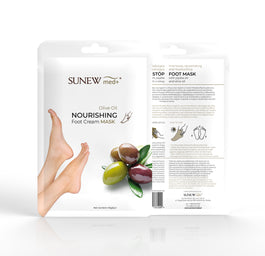 SunewMed+ Nourishing Foot Cream Mask odmładzająca maska do stóp w formie skarpetek Oliwa z Oliwek