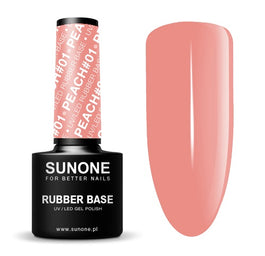 Sunone Rubber Base baza kauczukowa 01 Peach 5ml