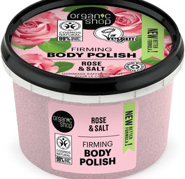 Organic Shop Firming Body Polish ujędrniająca pasta do ciała Rose & Salt 250ml