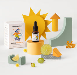 HealthLabs MyKids Vitamin D3 wegańska witamina D w kropelkach dla dzieci suplement diety 9.7ml