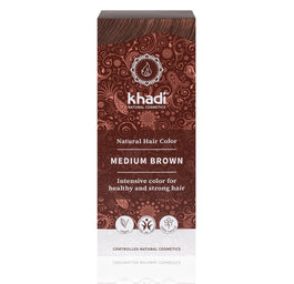 Khadi Natural Hair Colour henna do włosów Średni Brąz 100g