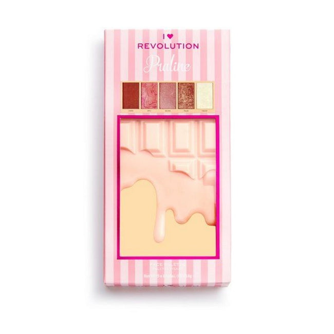 Makeup Revolution I Heart Revolution Chocolate Face Palette paleta do konturowania Praline 18g