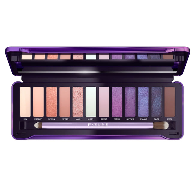 Eveline Cosmetics Mystic Galaxy Eyeshadow Palette paleta 12 cieni do powiek 12g