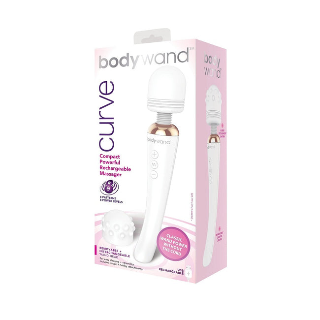 Bodywand Curve Rechargeable Wand Massager masażer typu wand White