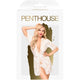 Penthouse Sweet Retreat koronkowy szlafroczek z satynowym paskiem White XL