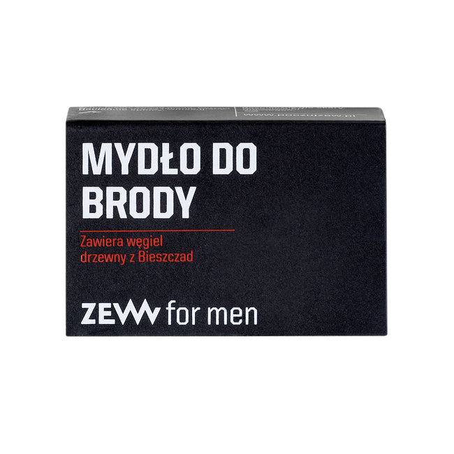 Zew For Men Prosty Drwal zestaw olejek do brody 30ml + mydło do brody 80ml + mydelniczka + kartacz