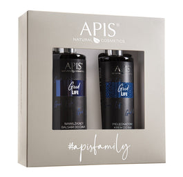 APIS Good Life zestaw nawilżający balsam do ciała 300ml + pielęgnacyjny krem do rąk 300ml