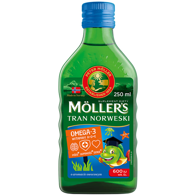 Möller's Tran Norweski suplement diety Owocowy 250ml