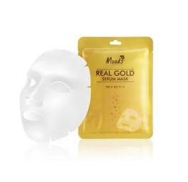 Moods Real Gold Serum Mask maska w płachcie z drobinkami złota 38ml