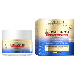 Eveline Cosmetics BioHyaluron 3 x Retinol liftingujący krem-filler aktywnie odmładzający 50+ 50ml