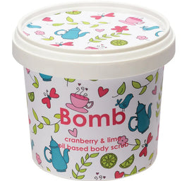 Bomb Cosmetics Cranberry & Lime Oil Body Scrub peeling pod prysznic Żurawina & Limonka 400g