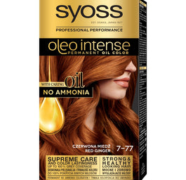 Syoss Oleo Intense farba do włosów trwale koloryzująca z olejkami 7-77 Czerwona Miedź