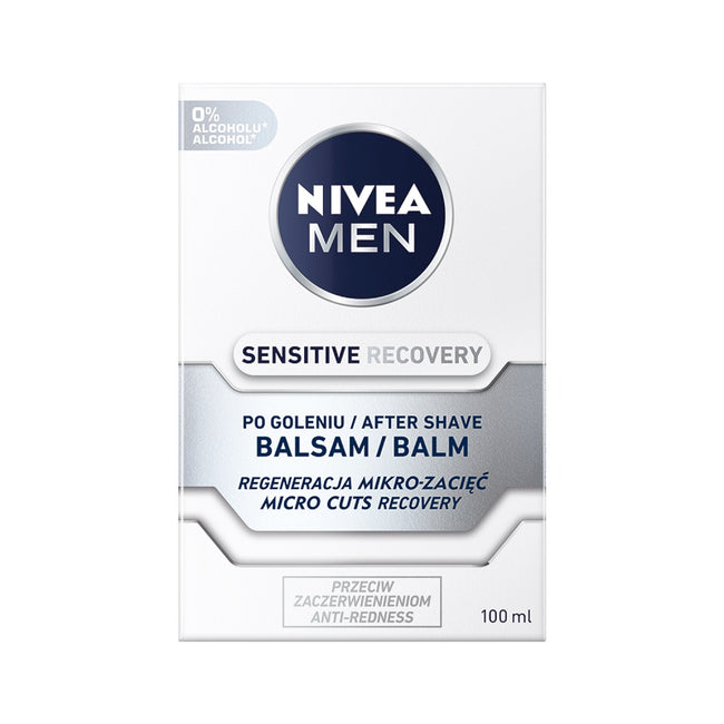 Nivea Men Sensitive Recovery zestaw balsam po goleniu 100ml + pianka do golenia 200ml