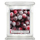 Kringle Candle Średnia świeca zapachowa z dwoma knotami Frosted Cranberry 411g