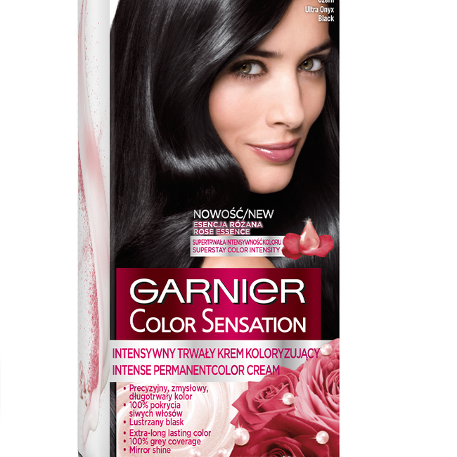 Garnier Color Sensation krem koloryzujący do włosów 1.0 Głęboka Onyksowa Czerń