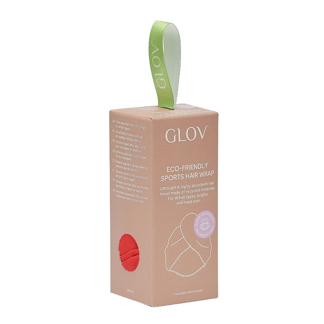 Glov Eco-friendly Sports Hair Wrap sportowy turban-ręcznik do włosów Red