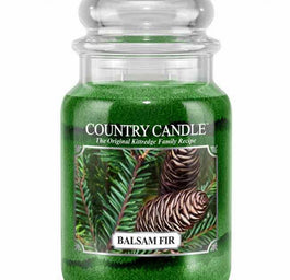 Country Candle Duża świeca zapachowa z dwoma knotami Balsam Fir 652g