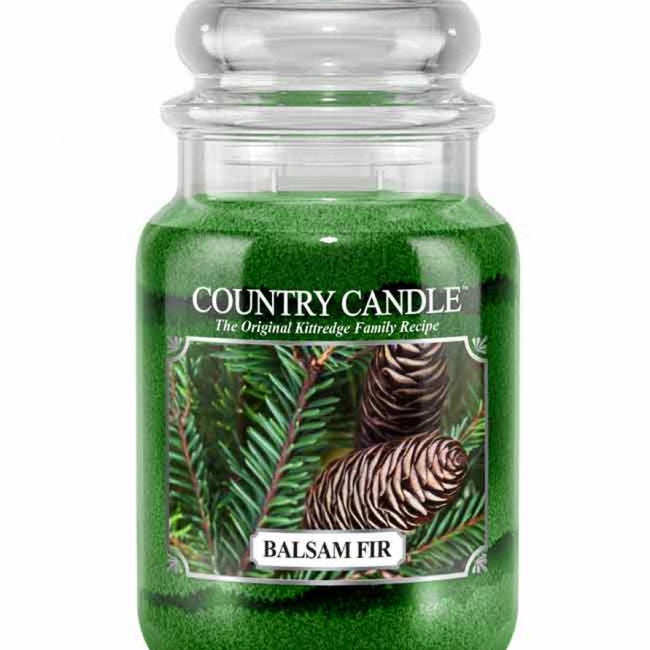 Country Candle Duża świeca zapachowa z dwoma knotami Balsam Fir 652g