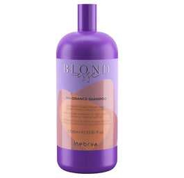 Inebrya Blondesse No-Orange Shampoo szampon do włosów jasnobrązowych farbowanych i rozjaśnianych 1000ml