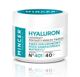 Mincer Pharma Hyaluron łagodzący półtłusty krem do twarzy No.401 50ml