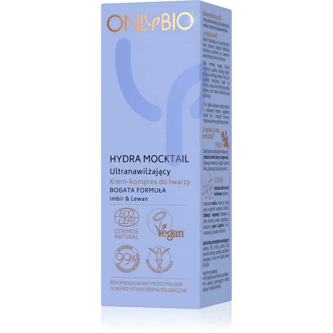 OnlyBio Hydra Mocktail krem kompres ultranawilżający 50ml