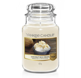 Yankee Candle Świeca zapachowa duży słój Coconut Rice Cream 623g