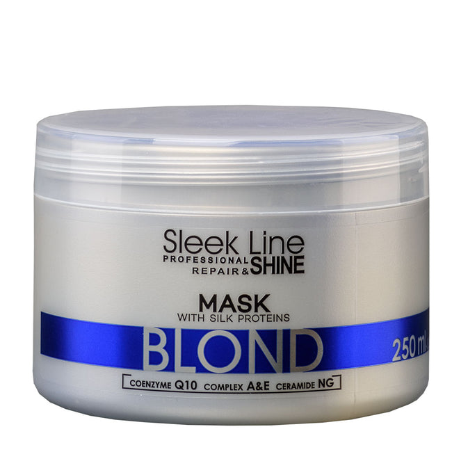 Stapiz Sleek Line Blond Mask maska z jedwabiem do włosów blond zapewniająca platynowy odcień 250ml