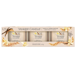 Yankee Candle Vanilla Creme Brulee zestaw mini świec zapachowych 3x37g