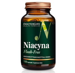 Doctor Life Niacyna Flush-Free suplement diety 100 kapsułek