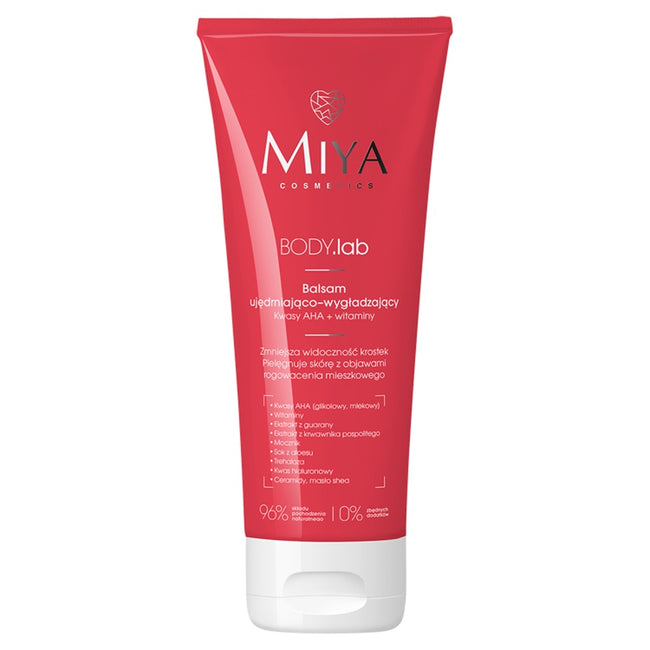 Miya Cosmetics BODY.lab ujędrniająco-wygładzający balsam z kwasami AHA i witaminami 200ml