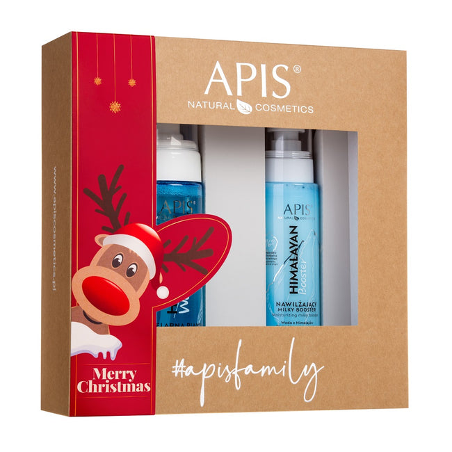 APIS Himalayan zestaw micelarna pianka do mycia twarzy 150ml + nawilżający milky booster 100ml