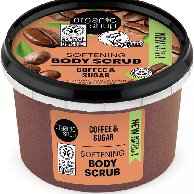 Organic Shop Softening Body Scrub zmiękczający peeling do ciała Coffee & Sugar 250ml