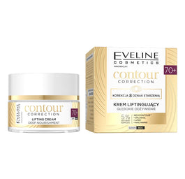 Eveline Cosmetics Contour Correction głęboko odżywiający krem liftingujący 70+ 50ml