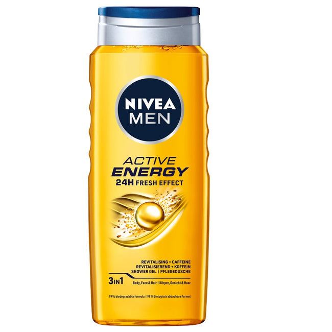 Nivea Men Active Energy zestaw żel pod prysznic 250ml + antyperspirant roll-on 50ml