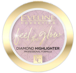 Eveline Cosmetics Feel the Glow rozświetlacz w kamieniu 03 Rose Gold 4.2g