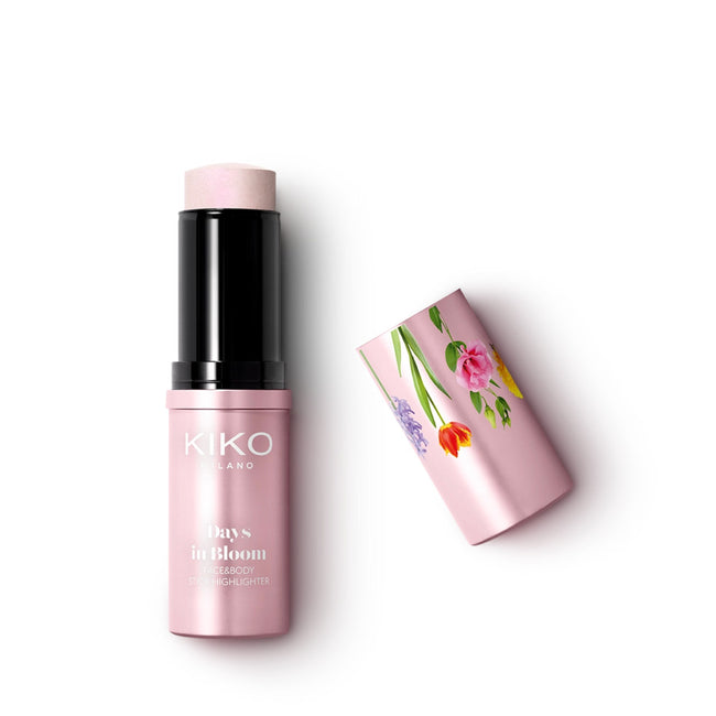 KIKO Milano Days in Bloom Face&Body Stick Highlighter rozświetlacz do twarzy i ciała w sztyfcie 01 Lilac Vibes 10.5g