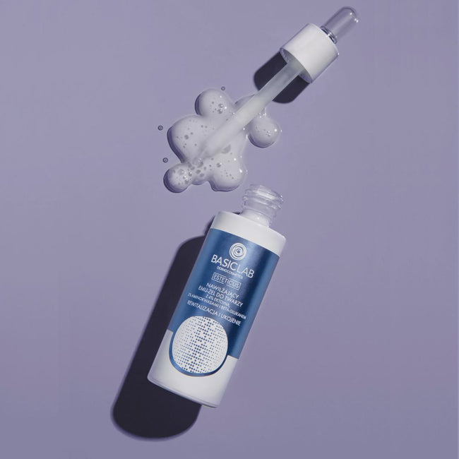 BasicLab Esteticus nawilżający emu-żel do twarzy z 4% ektoiną 2% aminokwasami i beta-glukanem 15ml