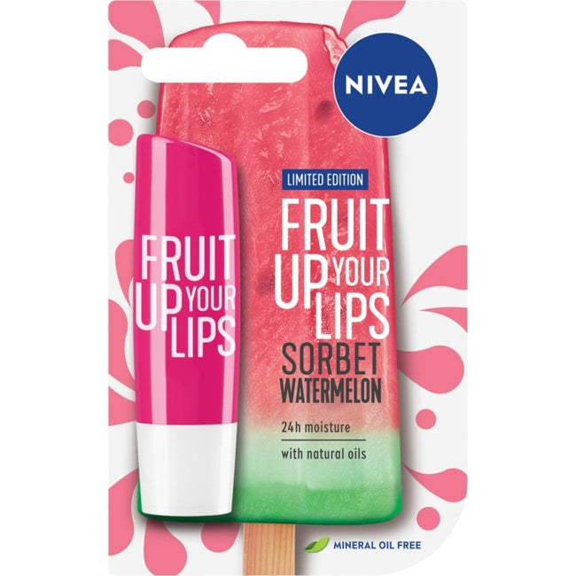Nivea Fruit Up Your Lips pielęgnująca pomadka do ust Sorbet Watermelon 4.8g