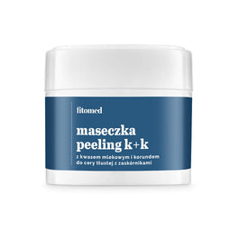 Fitomed Maseczka-peeling K+K z kwasem mlekowym i korundem do cery tłustej z zaskórnikami 50g