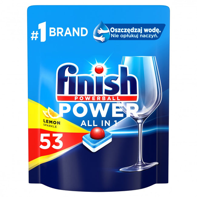 Finish Power All in 1 tabletki do zmywarki Lemon 53szt