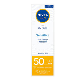 Nivea Sun Sensitive krem ochronny do twarzy dla skóry wrażliwej SPF50 50ml