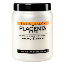 Stapiz Basic Salon Placenta Mask maska do włosów z ekstraktami z bambusa i kiełków pszenicy 1000ml