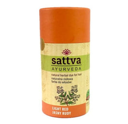 Sattva Natural Herbal Dye for Hair naturalna ziołowa farba do włosów Light Red 150g