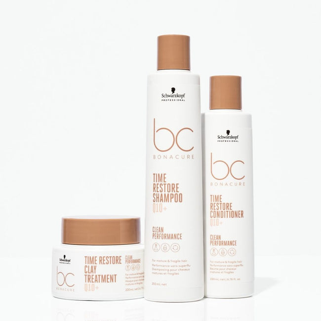 Schwarzkopf Professional BC Bonacure Time Restore Clay Treatment wzmacniająca maska glinkowa do włosów dojrzałych i kruchych 200ml