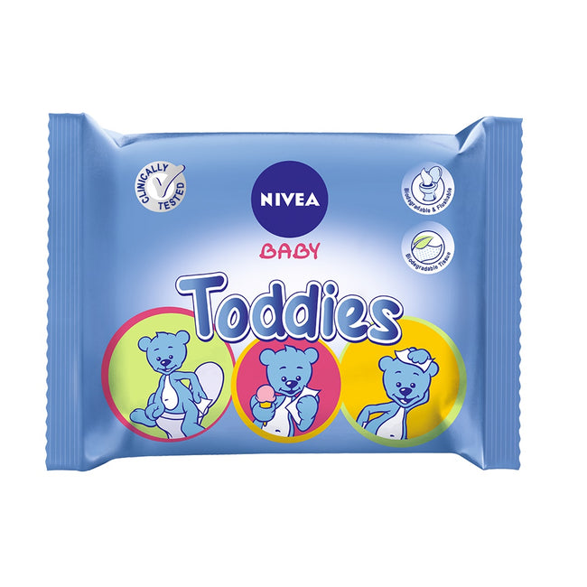 Nivea Baby Toddies chusteczki wielofunkcyjne duopack 2x60szt.