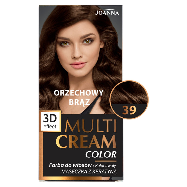 Joanna Multi Cream Color farba do włosów 39 Orzechowy Brąz