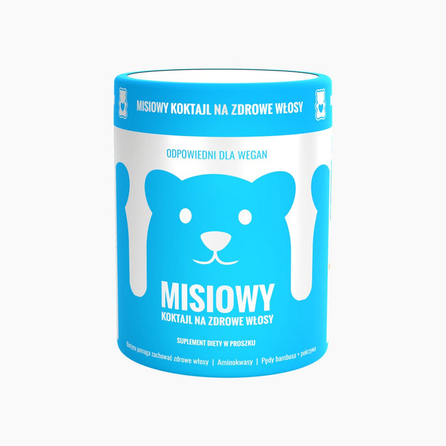 Noble Health Misiowy koktajl na zdrowe włosy suplement diety w proszku 110g