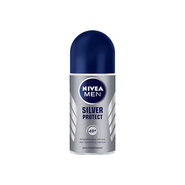 Nivea Men Silver Control zestaw żel pod prysznic 250ml + balsam po goleniu 100ml + antyperspirant roll-on 50ml + kosmetyczka