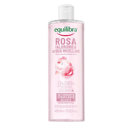 Equilibra Rosa Gentle Cleansing Micellar Water delikatnie oczyszczająca różana woda micelarna z kwasem hialuronowym 400ml
