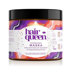 Hair Queen Ekspresowa maska emolientowa do włosów wysokoporowatych 400ml